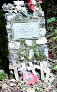 Memorial stone to Hauptman Joseph Oesterman 